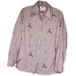 Quacker Factory Christmas Blouse‎